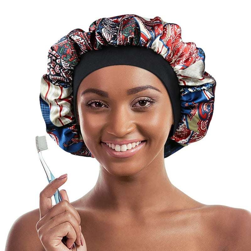 Alnorm Satin Night Cap Bonnet Hat for Makeup Super Soft Hair Band - Image 3